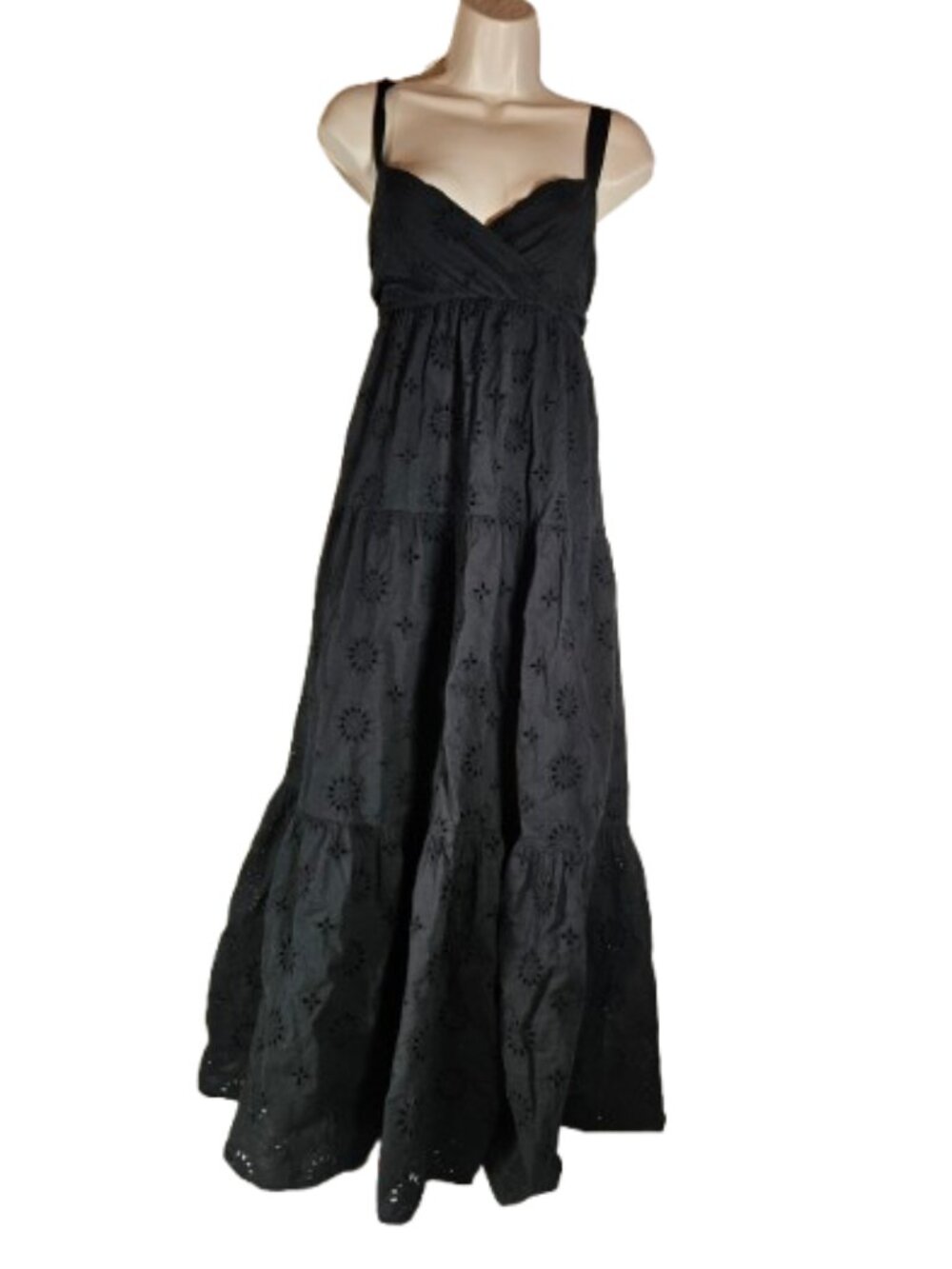 ZARA Black Eyelet Sundress Women's Size Medium